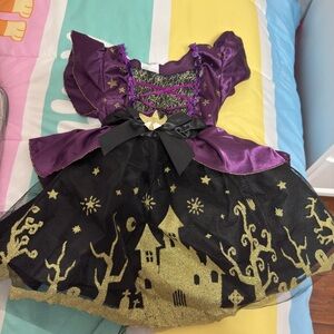 Enchanting Purple and Gold Kids Costume